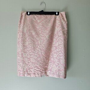 Vintage 100% Silk Embroidered Skirt, Lined Size M